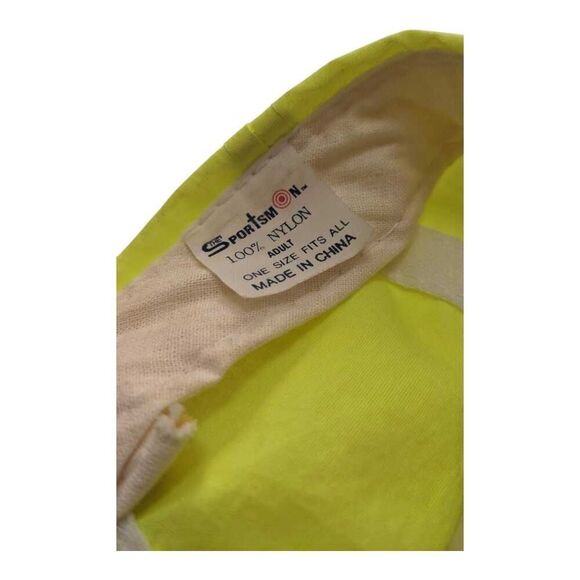 Vintage Barrons Golf Classic Neon Florescent Snapback Hat Baseball Cap - Picture 5 of 5